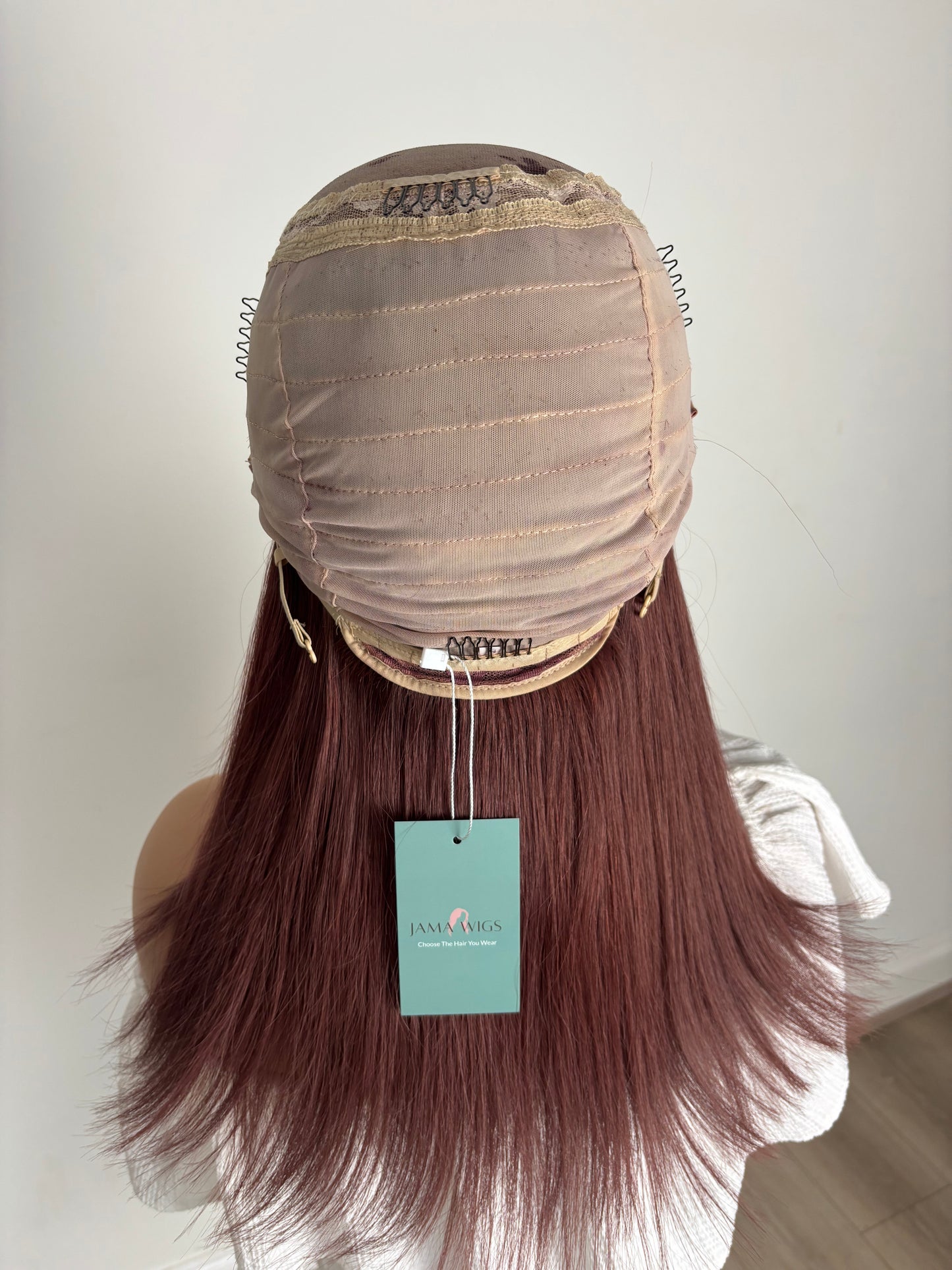 Jessica 14”Wig Red/Plum beginner cap