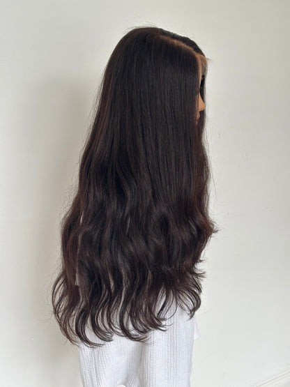 Sasha 22" Wig Dark Brown beginner cap